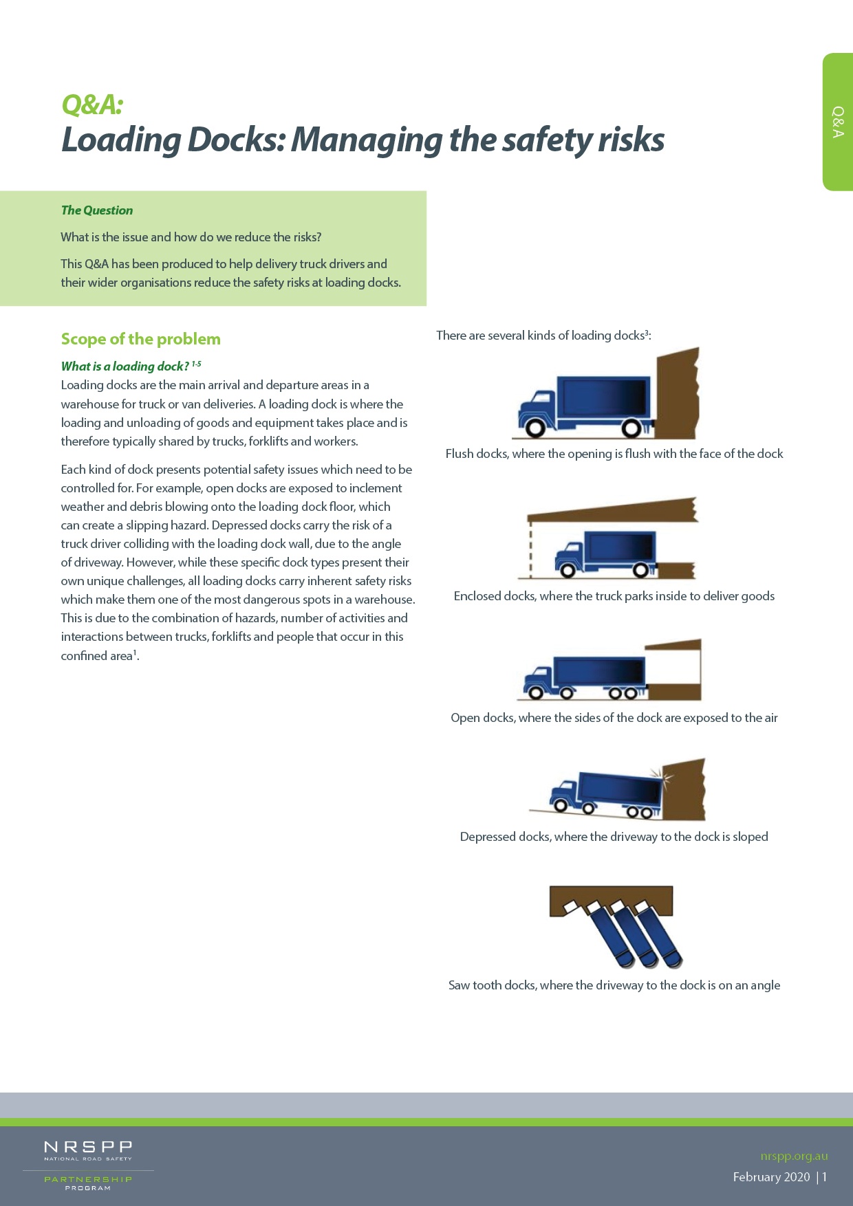 NRSPP Australia NRSPP Q&A Loading Dock Safety